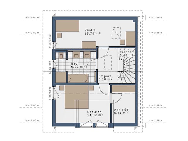 Fertighaus SmartSpace Doppelhäuser von SCHWABENHAUS Schlüsselfertig ab 304855€, Satteldach-Klassiker Außenansicht 10