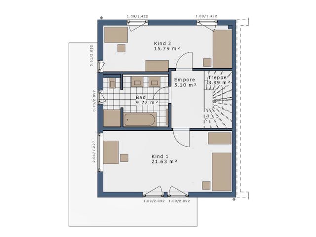 Fertighaus SmartSpace Doppelhäuser von SCHWABENHAUS Schlüsselfertig ab 304855€, Satteldach-Klassiker Außenansicht 13