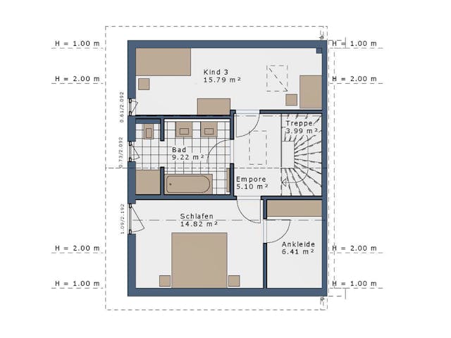 Fertighaus SmartSpace Doppelhäuser von SCHWABENHAUS Schlüsselfertig ab 304855€, Satteldach-Klassiker Außenansicht 14