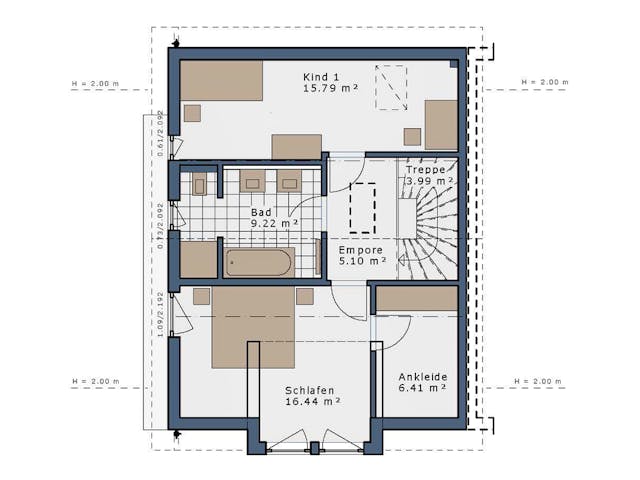 Fertighaus SmartSpace Doppelhäuser von SCHWABENHAUS Schlüsselfertig ab 304855€, Satteldach-Klassiker Außenansicht 17