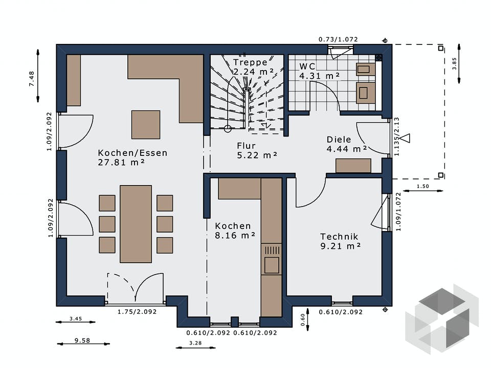 SmartSpace-E-120 E1 von Schwabenhaus Grundriss