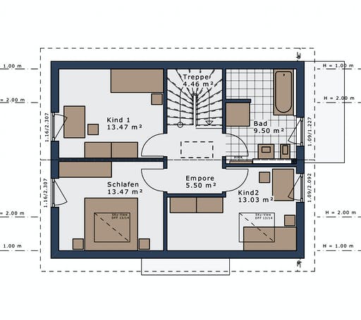 Schwabenhaus - SmartSpace E-120 E1 Floorplan 2