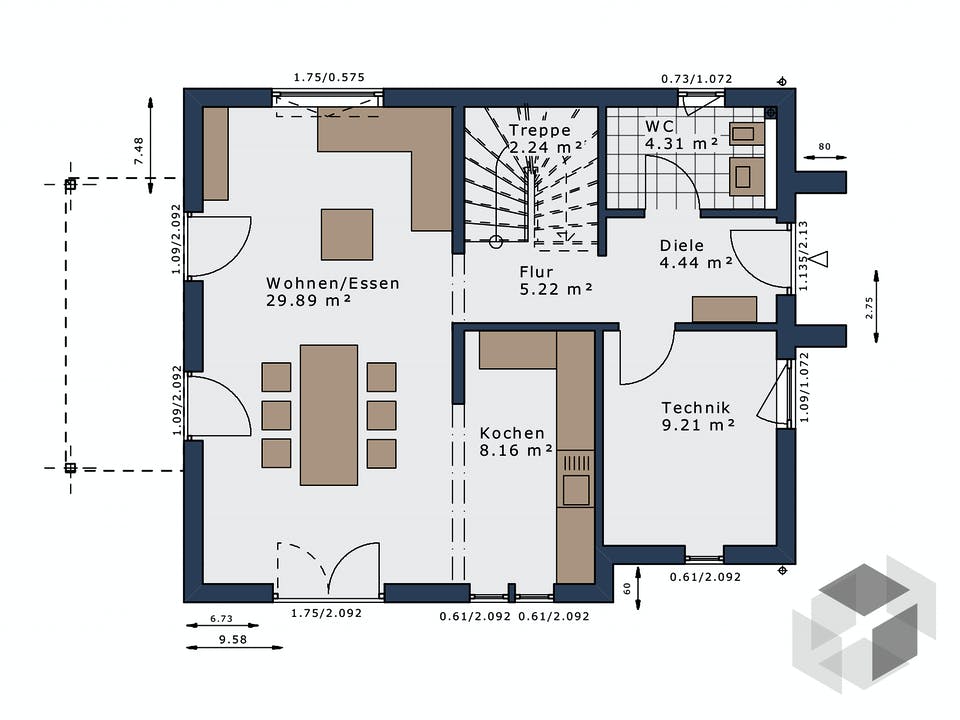 SmartSpace-E-120 E3 von Schwabenhaus Grundriss