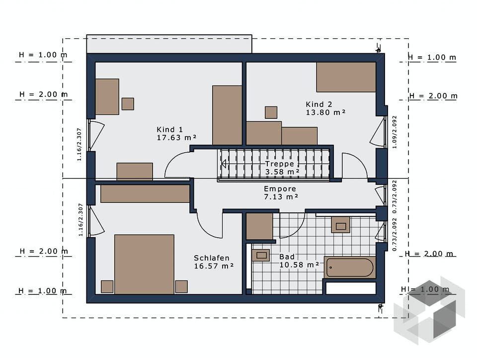 SmartSpace-E-140 E1 von Schwabenhaus Grundriss