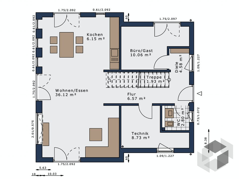 SmartSpace-E-140 E3 von Schwabenhaus Grundriss