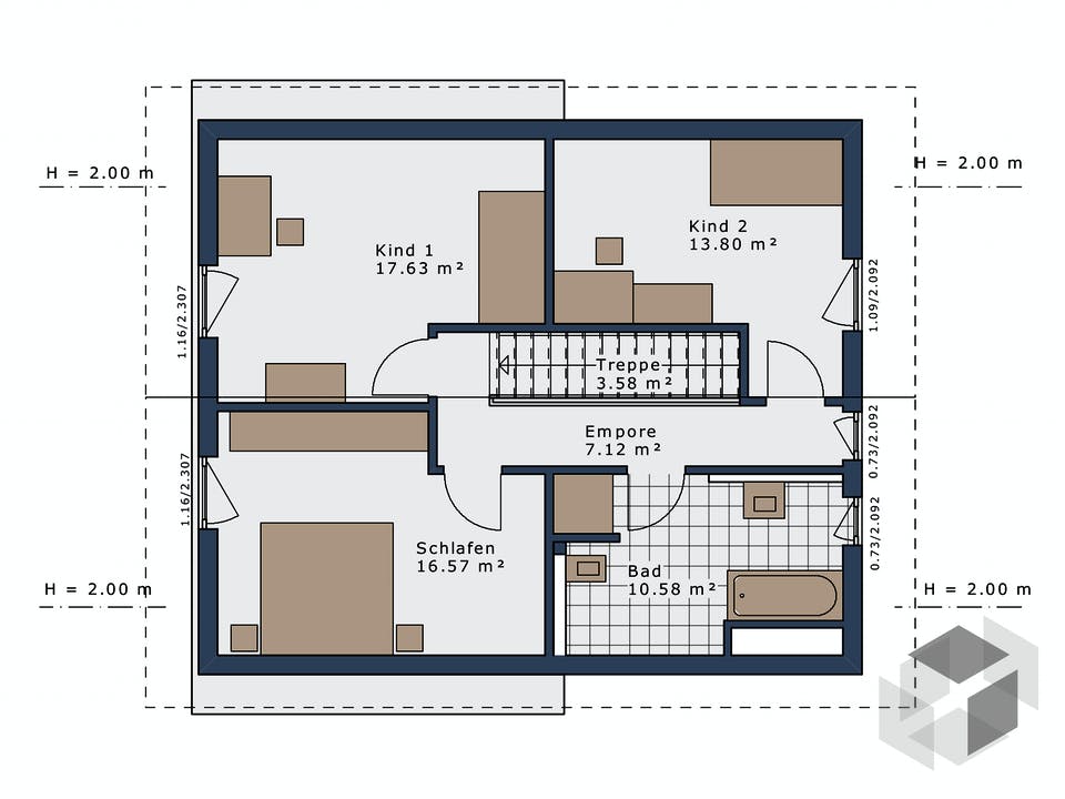 SmartSpace-E-140 E3 von Schwabenhaus Grundriss