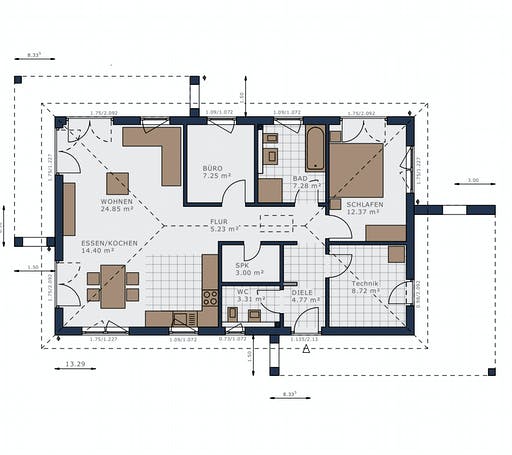 Schwabenhaus - Solitaire-B-090 E2 Floorplan 1