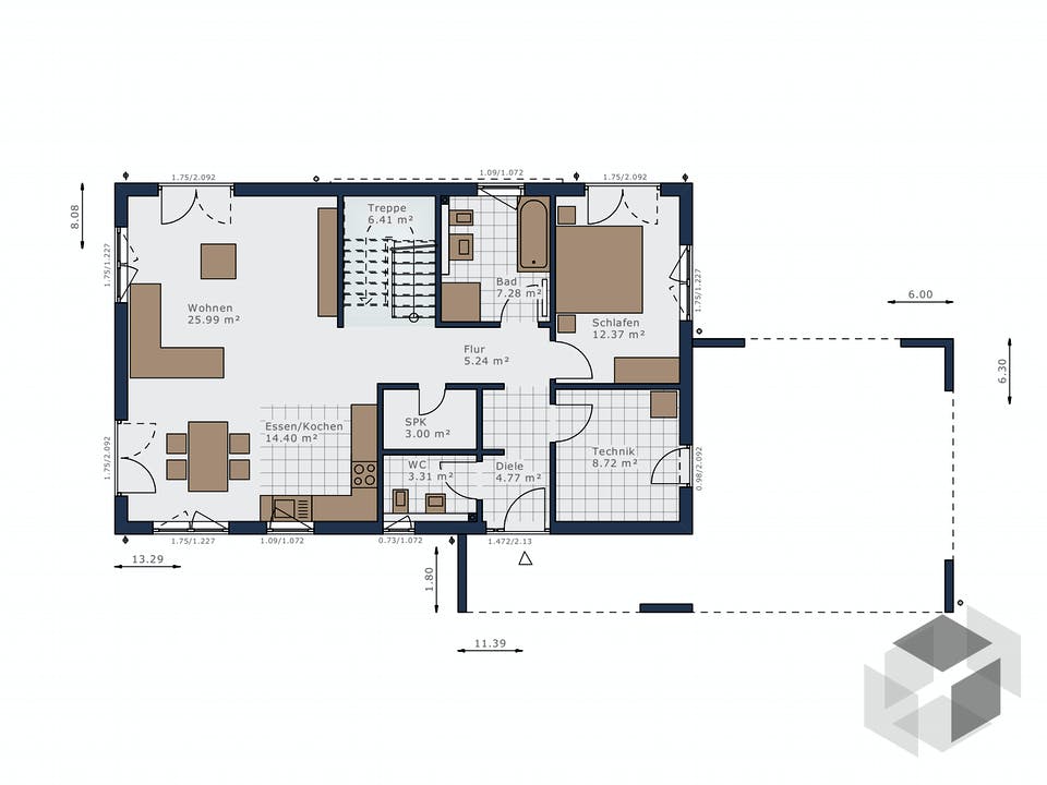 Solitaire-B-090 E5 von Schwabenhaus Grundriss