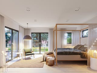 Fertighaus Solitaire-B-110 E6 von SCHWABENHAUS Schlüsselfertig ab 434547€, Bungalow Innenansicht 1