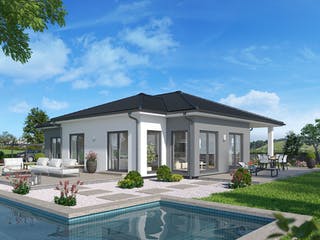 Fertighaus Solitaire-B-110 E3 von SCHWABENHAUS Schlüsselfertig ab 389173€, Bungalow Außenansicht 1