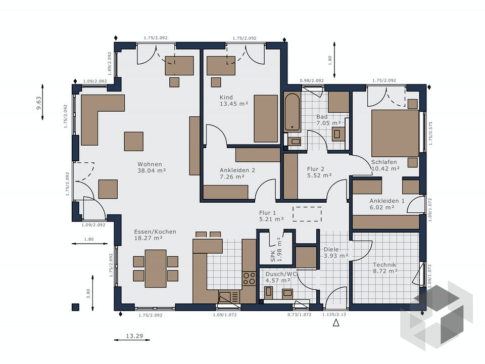 Solitaire-B-110 E3 von Schwabenhaus Grundriss