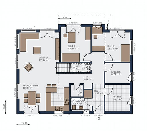 Schwabenhaus - Solitaire-B-110 E6 Floorplan 1