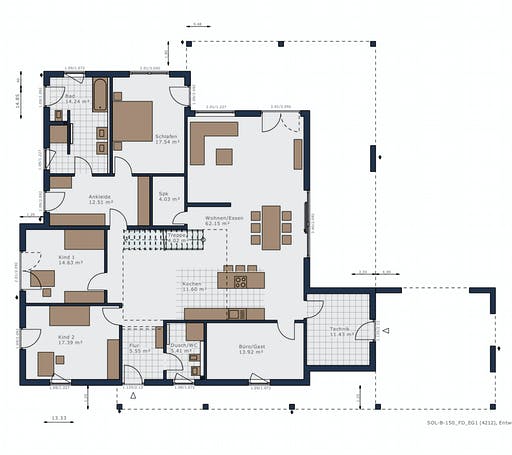 Schwabenhaus - Solitaire-B-150 E5 Floorplan 1