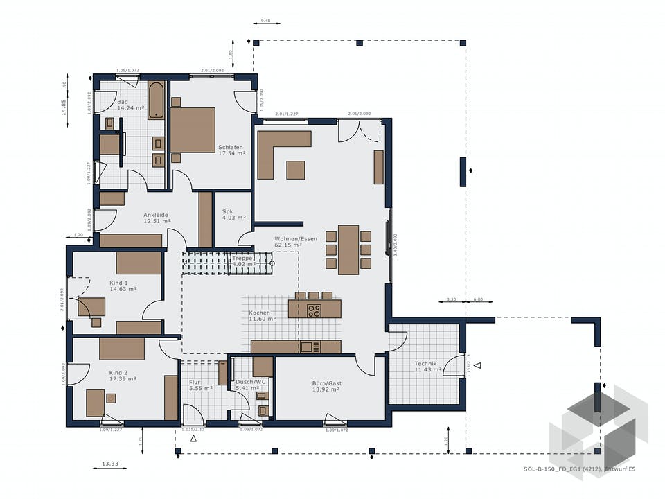 Solitaire-B-150 E5 von Schwabenhaus Grundriss