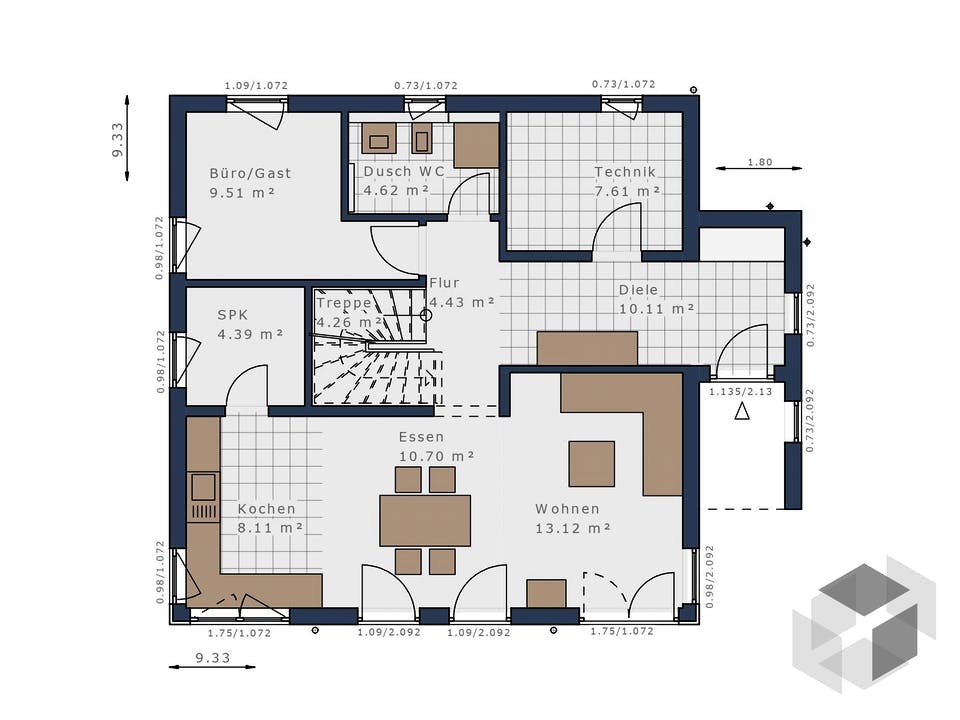 Solitaire-E-145 E2 von Schwabenhaus Grundriss