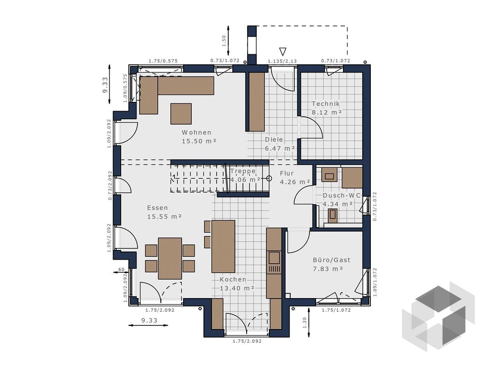 Solitaire-E-145 E5 von Schwabenhaus Grundriss