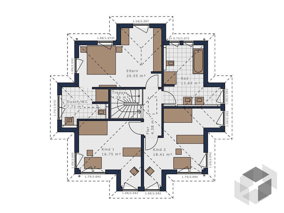 Solitaire-E-145 E7 von Schwabenhaus Grundriss