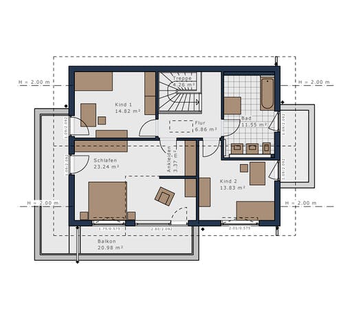 Schwabenhaus - Solitäire E-155 E4 Floorplan 2