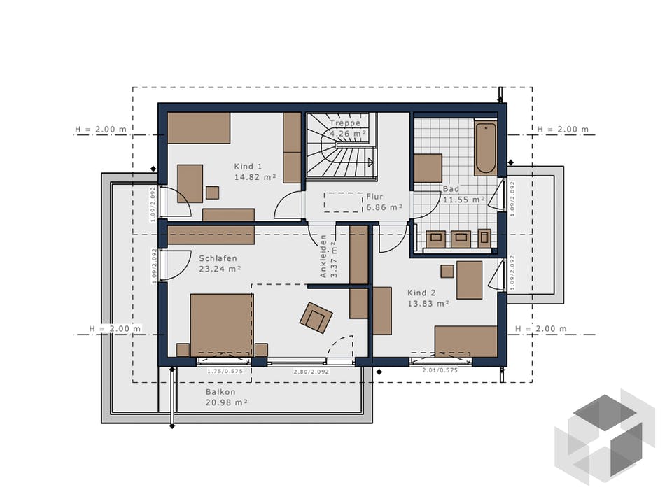 Solitaire-E-155 E4 von Schwabenhaus Grundriss