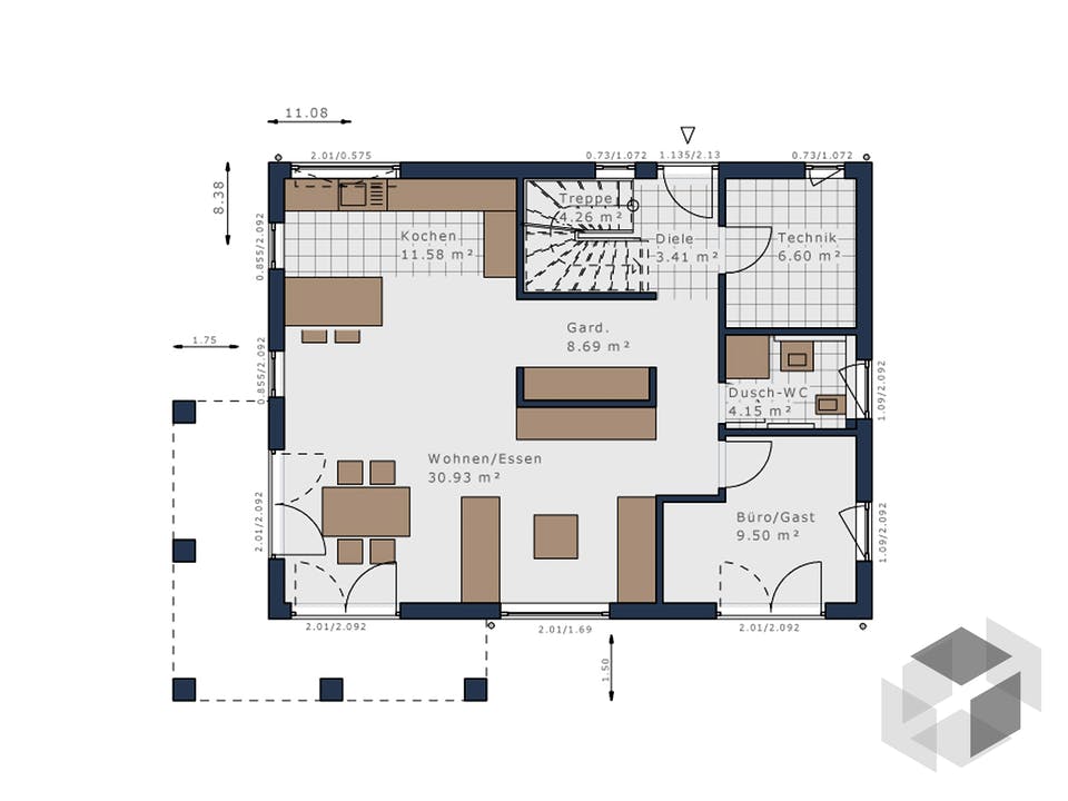 Solitaire-E-155 E7 von Schwabenhaus Grundriss