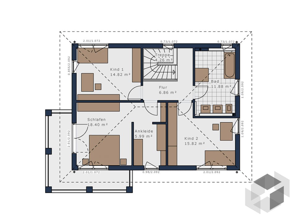Solitaire-E-155 E7 von Schwabenhaus Grundriss