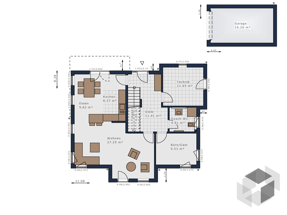 Solitaire-E-155 E9 von Schwabenhaus Grundriss