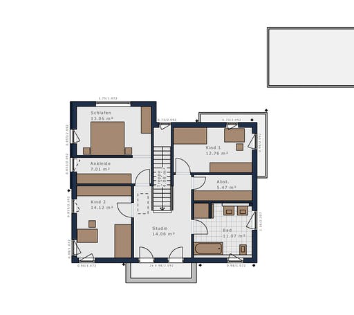 Fertighaus Solitaire-E-155 E9 von Schwabenhaus Schlüsselfertig ab 424573€, Cubushaus Grundriss 2