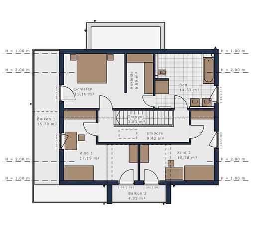Schwabenhaus - Solitäire E-165 E3 Floorplan 2