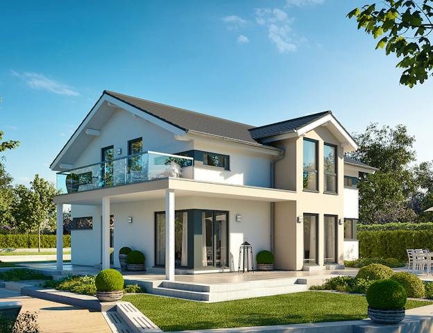 Holzrahmenhaus als Bausatz in Fertigbauweise