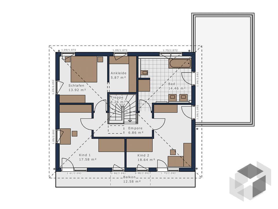 Solitaire-E-165 E7 von Schwabenhaus Grundriss