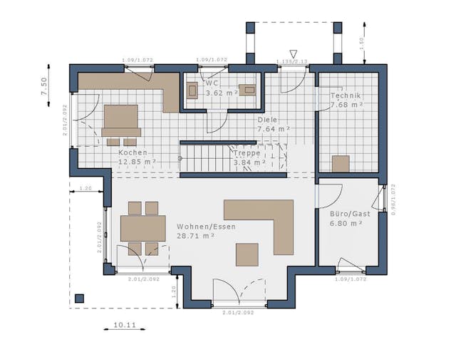 Fertighaus Solitaire Einfamilienhäuser von SCHWABENHAUS Schlüsselfertig ab 348208€, Satteldach-Klassiker Außenansicht 3
