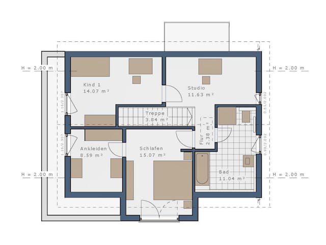 Fertighaus Solitaire Einfamilienhäuser von SCHWABENHAUS Schlüsselfertig ab 338066€,  Außenansicht 4
