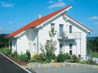 Fertighaus Schwäbisch Hall von Keitel-Haus, Pultdachhaus Außenansicht 1