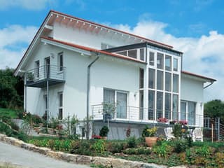 Fertighaus Schwäbisch Hall von Keitel-Haus, Pultdachhaus Außenansicht 2