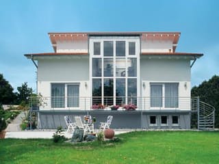 Fertighaus Schwäbisch Hall von Keitel-Haus, Pultdachhaus Außenansicht 3