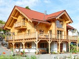 Blockhaus Schwarzwald von Rems-Murr-Holzhaus Schlüsselfertig ab 495000€, Stadtvilla Außenansicht 4