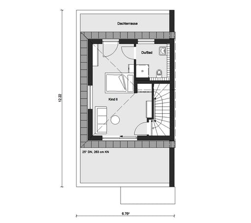 Fertighaus D 30-166.2 - Walmdach Doppelhaus von SchwörerHaus Schlüsselfertig ab 503696€, Stadtvilla Grundriss 3
