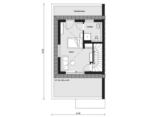 Fertighaus D 30-166.2 - Walmdach Doppelhaus von SchwörerHaus Schlüsselfertig ab 520400€, Stadtvilla Grundriss 3