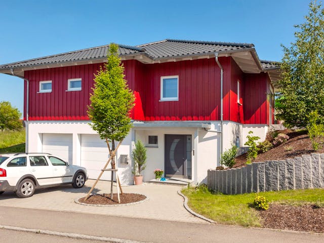 Fertighaus E 10-129.2 - Skandinavischer Bungalow von SchwörerHaus Schlüsselfertig ab 403273€, Bungalow Außenansicht 2