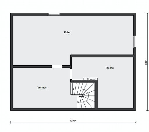 Fertighaus E 10-230.1 - Bungalow mit Dachterrasse von SchwörerHaus Schlüsselfertig ab 710441€, Cubushaus Grundriss 2