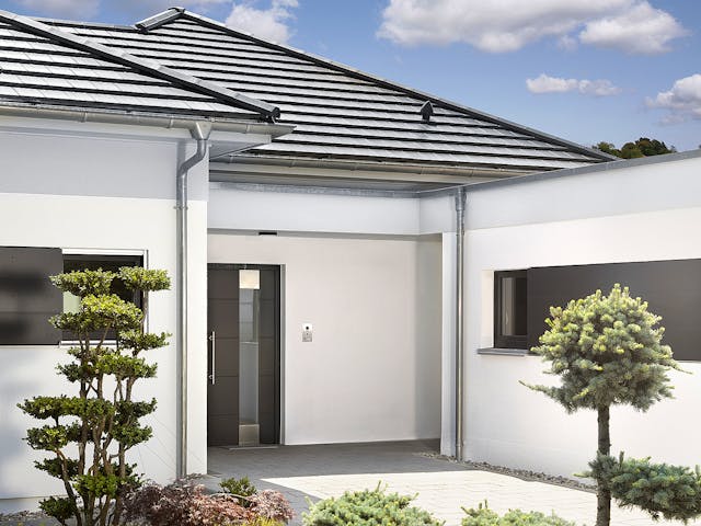 Fertighaus E 10-176.1 - Moderner Bungalow von SchwörerHaus Schlüsselfertig ab 636698€, Bungalow Außenansicht 3
