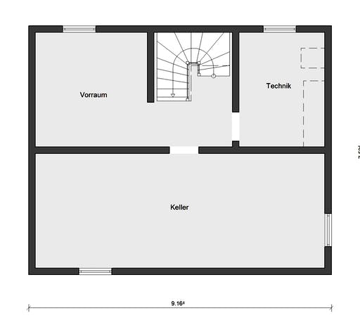 Fertighaus E 15-121.9 - Haus mit Satteldach von SchwörerHaus Schlüsselfertig ab 278586€, Satteldach-Klassiker Grundriss 3