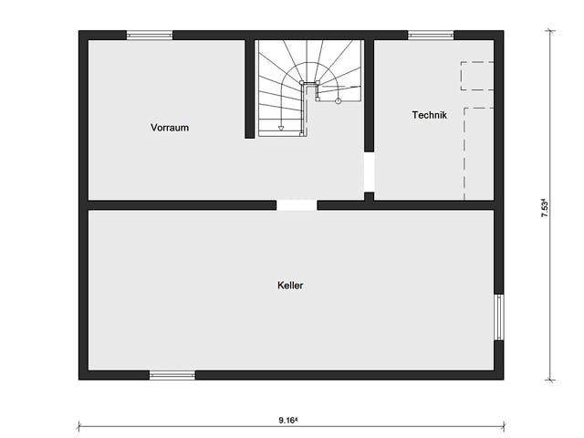 Fertighaus E 15-121.9 - Haus mit Satteldach von SchwörerHaus Schlüsselfertig ab 287000€, Satteldach-Klassiker Grundriss 3