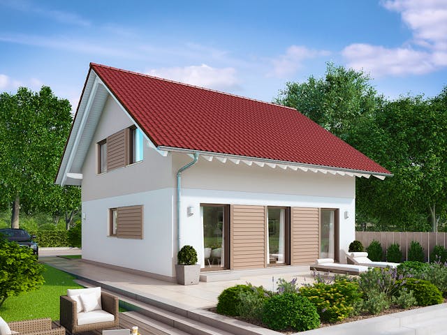 Fertighaus E 15-124.3 - Großzügiges Wohnen von SchwörerHaus Schlüsselfertig ab 321425€, Satteldach-Klassiker Außenansicht 1 Fertighaus E 15-124.3 - Großzügiges Wohnen von SchwörerHaus Schlüsselfertig ab 321425€, Satteldach-Klassiker Außenansicht 1