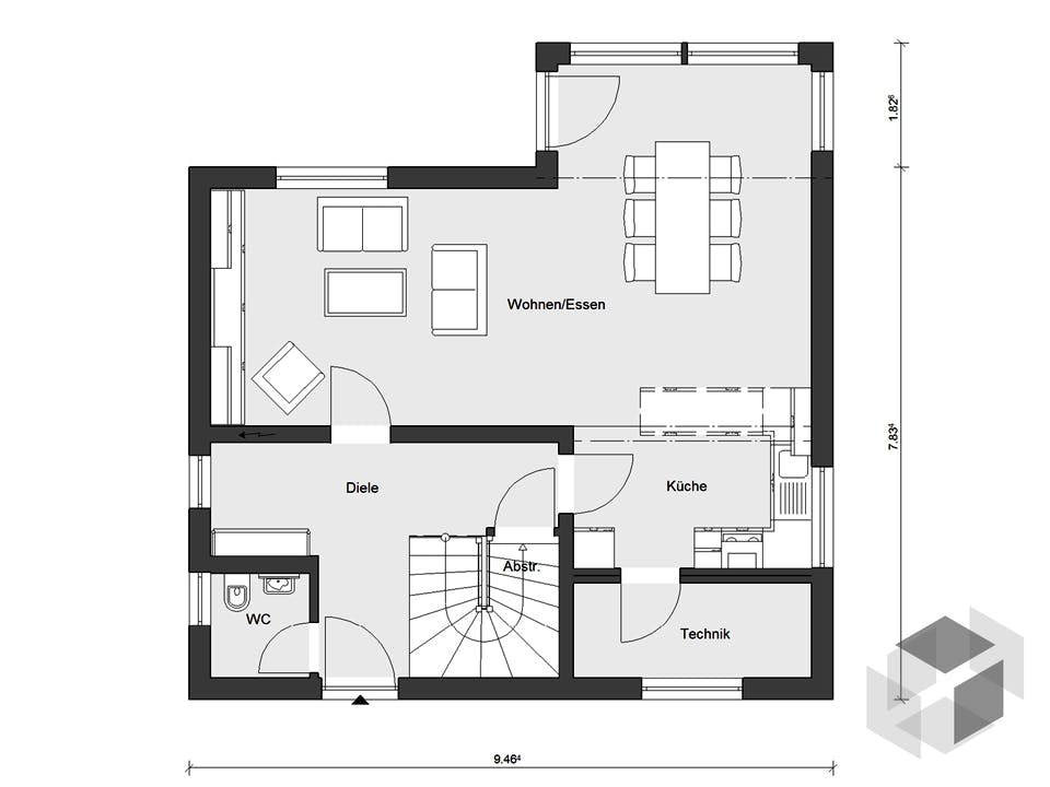 E 15-127.12 - Erker am Haus von SchwörerHaus Grundriss