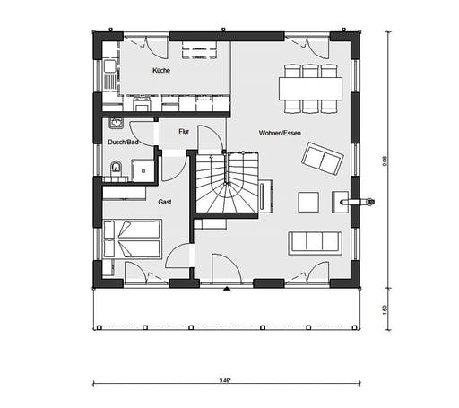 Schwörer - E15-142.5 Floorplan 1