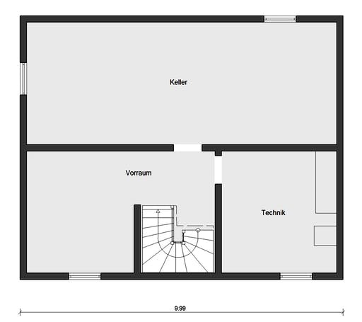 Fertighaus E 15-143.33 - Haus mit Pultdach von SchwörerHaus Schlüsselfertig ab 376050€, Pultdachhaus Grundriss 3