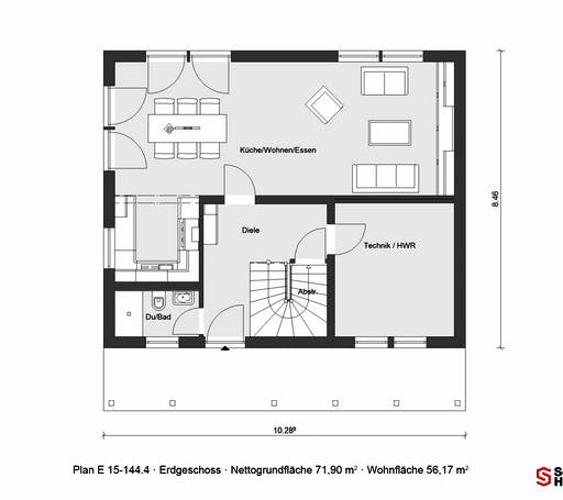 Schwörer - E15-144.4 Floorplan 1