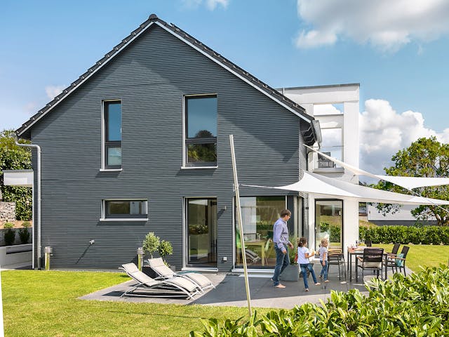 Fertighaus E 15-149.10 - Individuell geplantes Aktionshaus von SchwörerHaus - Österreich, Außenansicht 2