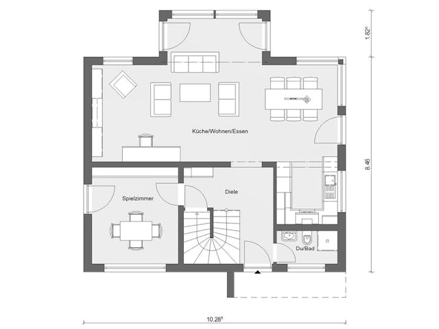 Fertighaus E 15-149.10 - Individuell geplantes Aktionshaus von SchwörerHaus Schlüsselfertig ab 466437€, Grundriss 1 Fertighaus E 15-149.10 - Individuell geplantes Aktionshaus von SchwörerHaus Schlüsselfertig ab 466437€, Grundriss 1